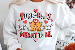 Purr Haps We’re Meant To Be Sublimation PNG Design Product Image 2