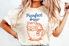 Retro Coffee Line Art Clipart, Funny Puns SVG | PNG | EPS Product Image 3