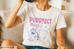 Cat Pour Coffee Funny Hand-drawn PNG SVG Design Product Image 2