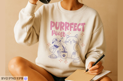 Cat Pour Coffee Funny Hand-drawn PNG SVG Design Product Image 3