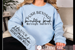 Push beyond boundaries break through Sleeve Svg Design Product Image 1