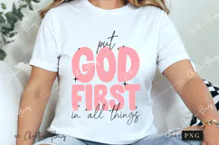Put God First In All Things PNG | Bible Verse PNG Product Image 3