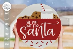 We Put Out For Santa SVG Funny Christmas Door Hanger SVG Product Image 1