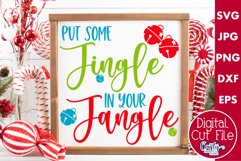 Put Some Jingle In Your Jangle Christmas Farmhouse Sign Svg Product Image 1