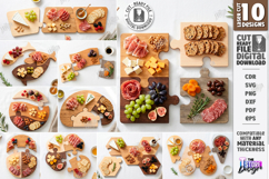 Puzzle Charcuterie Board Laser Cut Bundle | Serving Tray SVG Product Image 1