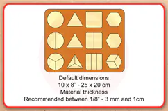 Laser cut SVG Montessori Geometric shapes puzzle template Product Image 2