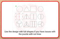 Laser cut SVG Montessori Geometric shapes puzzle template Product Image 3
