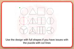 Laser cut SVG Montessori Geometric shapes puzzle template Product Image 3