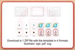 Laser cut SVG Montessori Geometric shapes puzzle template Product Image 6