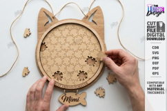 Puzzle Sample Laser Cut| Modern Puzzle |Family Activity SVG Product Image 1