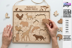 Puzzle Sample Laser Cut Bundle| Modern Puzzle |Family SVG Product Image 4