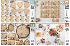 Puzzles Mega Bundle Laser Cut | Kids Laser | Montessori SVG Product Image 6