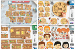 Puzzles Mega Bundle Laser Cut | Kids Laser | Montessori SVG Product Image 8
