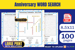 Anniversary Love Word Search Book KDP Interior Product Image 1