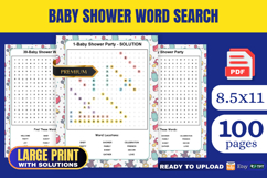 Baby Shower Word Search Book KDP Interior Product Image 1