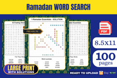 Ramadan Word Search Book KDP Interior Product Image 1