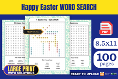 Happy Easter Word Search Book KDP Interior Product Image 1