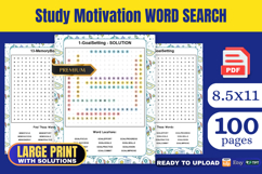 Study Motivation Word Search Book for Students Product Image 1