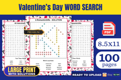 Valentine’s Day Word Search Book KDP Interior Product Image 1
