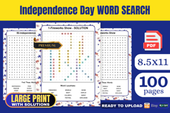 Independence Day Word Search Book KDP Interior Product Image 1