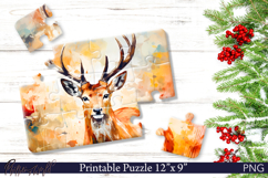 Animal Puzzle | Deer | Forest Animals PNG Product Image 1