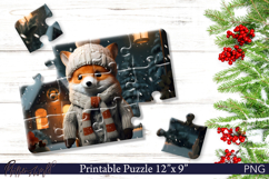 Animal Puzzle | Fox | Forest Animals | Winter Product Image 1