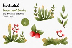 Watercolor Mushrooms Clipart, Woodland Mushroom clipart Product Image 2