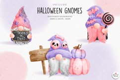 Pink Halloween Gnomes clipart Product Image 3