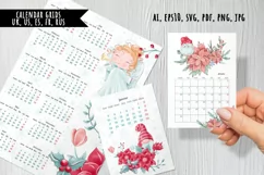 Calendar Grids 2023/2024 EN UK, French, German, Spanish, RUS Product Image 1