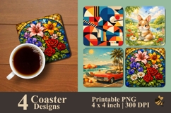 Art Packs Coaster Sublimation Design Product Image 1