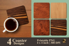 Woodland Charm Coaster Sublimation Design Product Image 1