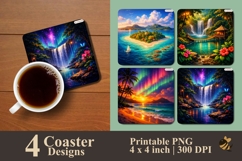 Beautiful Panorama Collection Coaster Sublimation Designs Product Image 1