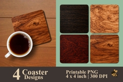 Forest Echoes Coaster Sublimation Design Product Image 1