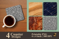 Natural Fusion Coaster Sublimation Design Product Image 1
