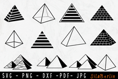 Pyramid Shapes Svg Bundle, Geometric Shapes SVG, Geometric Product Image 1