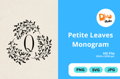 Petite Leaves Monogram Product Image 1