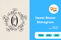 Sweet Bloom Monogram Product Image 1