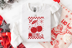 Cherry Christmas Design with Festive Elements Product Image 2