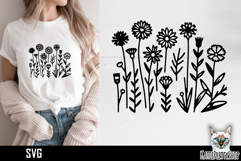Flower Svg, Flower Meadow Svg, Wildflower Svg Product Image 1