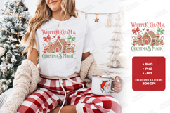 Whipped Cream and Christmas Magic Holiday Shirt Design Product Image 1