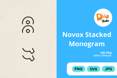 Novox Stacked Monogram Product Image 1