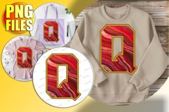 Q Doodle Letter Valentine Joyful Bright Vibe! Product Image 1