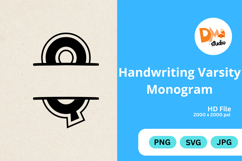 Handwriting Varsity Monogram Product Image 1