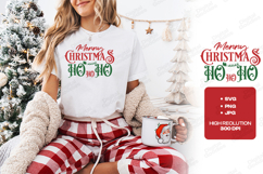 Merry Christmas Ho Ho Ho Holiday Shirt Design Product Image 1