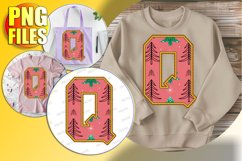Q Doodle Letter Style Design Cheerful Holiday Vibe! Product Image 1