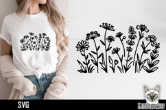 Flower Svg, Flower Meadow Svg, Wildflower Svg Product Image 1