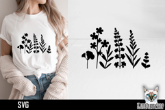 Flower Svg, Flower Meadow Svg, Wildflower Svg Product Image 1