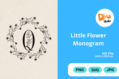 Little Flower Monogram Product Image 1