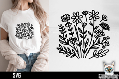 Flower Svg, Flower Meadow Svg, Wildflower Svg Product Image 1