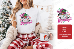 Trendy Groovy Santa Groovy Holidays SVG Design Product Image 1